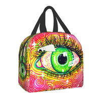 Thumbnail for Eyes Protection Thermal Insulated Lunch Bag - Pink-Green /