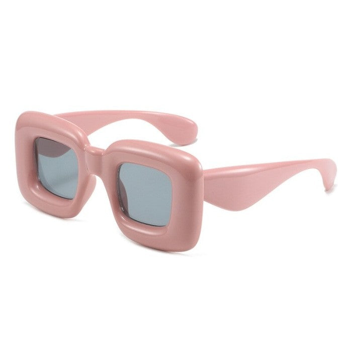Unique Candy Color Lip Sunglasses - Pink. B / One Size