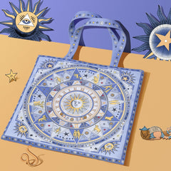 Mandala Zodiac Shoulder Handbag - One Size / Blue