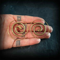 Thumbnail for Vintage Egyptian Inspired Designs Large Hoop Earrings -