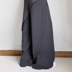 Solid Color Loose Breathable Straight Pants
