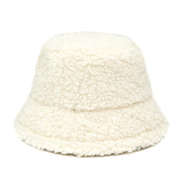 Thumbnail for Colorful Faux Fur Bucket Hat - White-Only / M 56-58cm