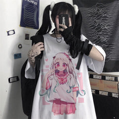 Gothic Loose Kawaii Anime Doll T-shirts