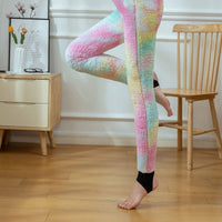 Thumbnail for Pastel High Waist Fleece Warm Thermal Leggings - Pantyhose