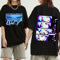 Thumbnail for Lucy Cyberpunk Japanese Anime T-Shirts - Black / XS - 2077
