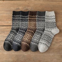 Thumbnail for Warm Wool Socks - 5 Colors Set H / Free size 38-43