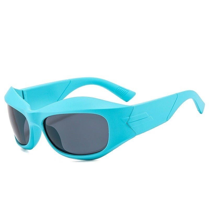 Square Sports Sunglasses - Blue / One Size