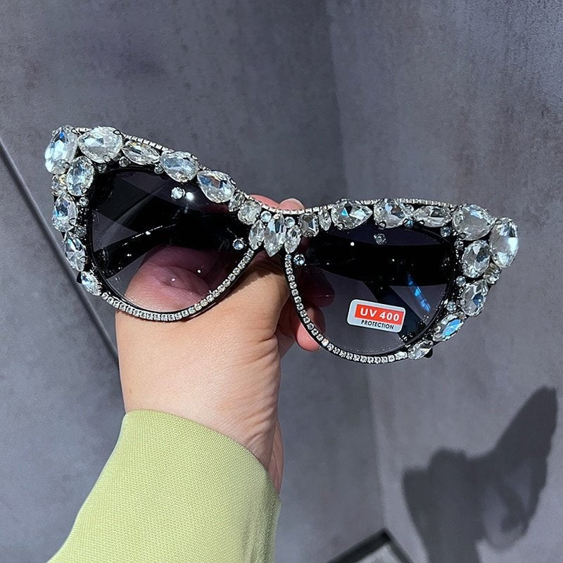 Imitation Crystals Sunglasses