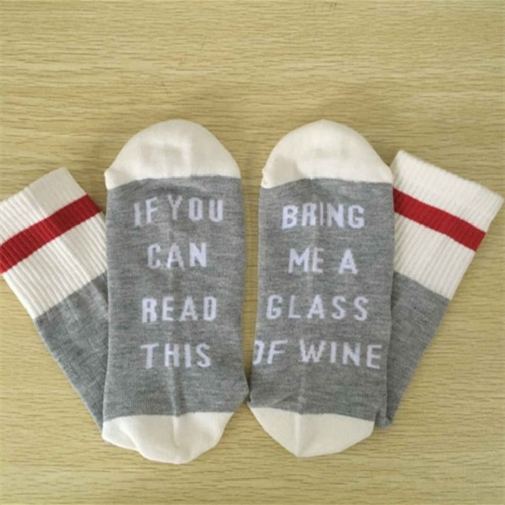 Dobby Knitted Socks - LightGray - Wine / One Size