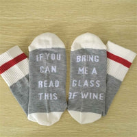 Thumbnail for Dobby Knitted Socks - LightGray - Wine / One Size