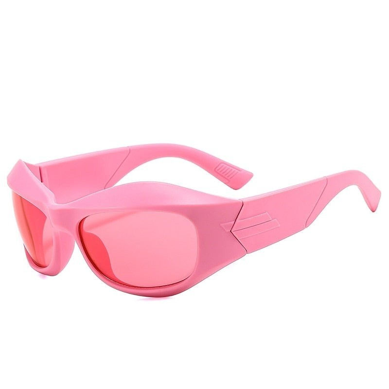 Square Sports Sunglasses - Pink / One Size