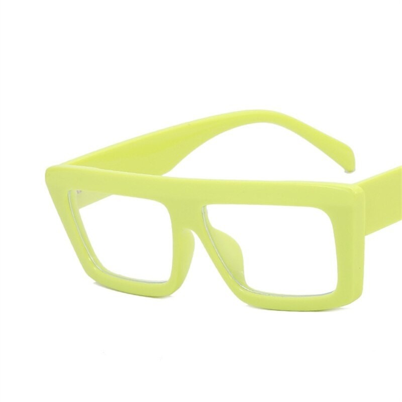 Square Cat Eye Sunglasses - Green / One Size