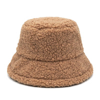 Thumbnail for Colorful Faux Fur Bucket Hat - Beige / M 56-58cm