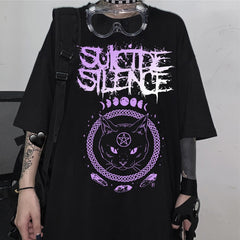 Suicide Silence Cat T-Shirt Short Sleeve - Black / XS -