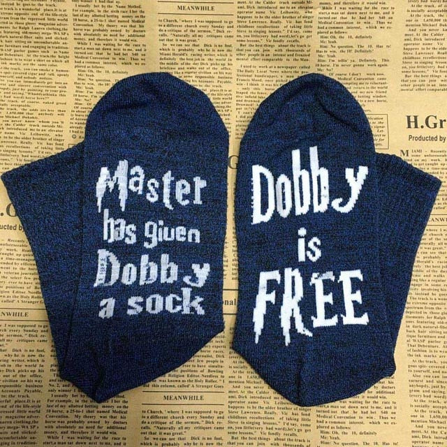 Dobby Knitted Socks - Gray Black- / One Size