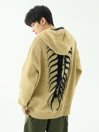 Thumbnail for Skeleton Gothic Knitted Hoodies - hoodie