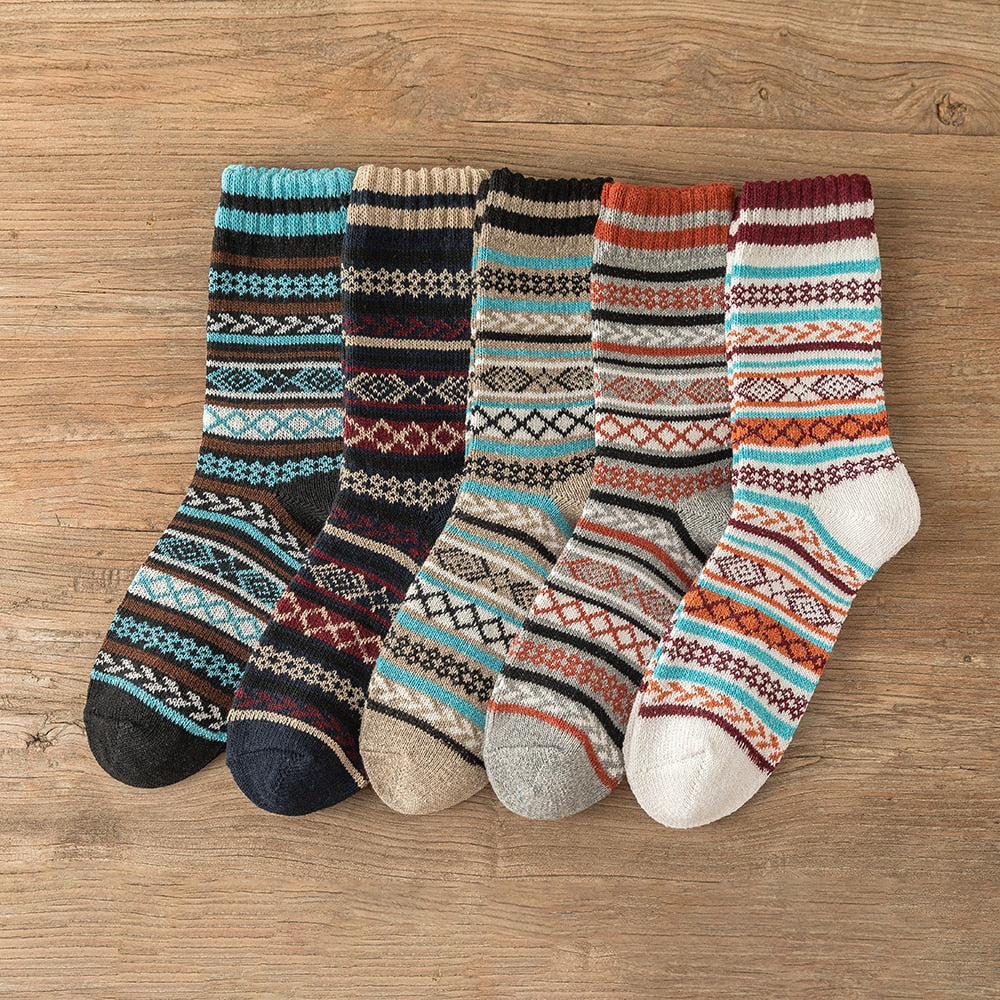 Warm Wool Socks - 5 Colors Set A / Free size 38-43