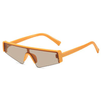 Thumbnail for Irregular Shape Sports Sunglasses - Yellow / One Size