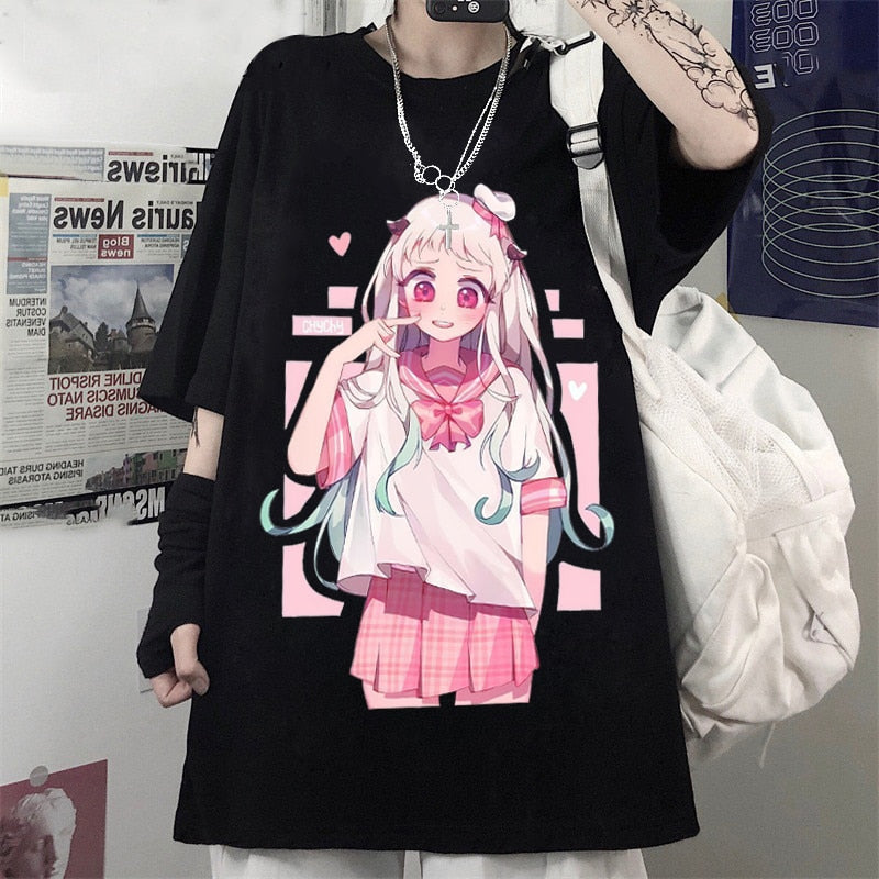 Gothic Loose Kawaii Anime Doll T-shirts