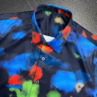 Thumbnail for Colorful Print Long Sleeve Anti-Wrinke Shirt