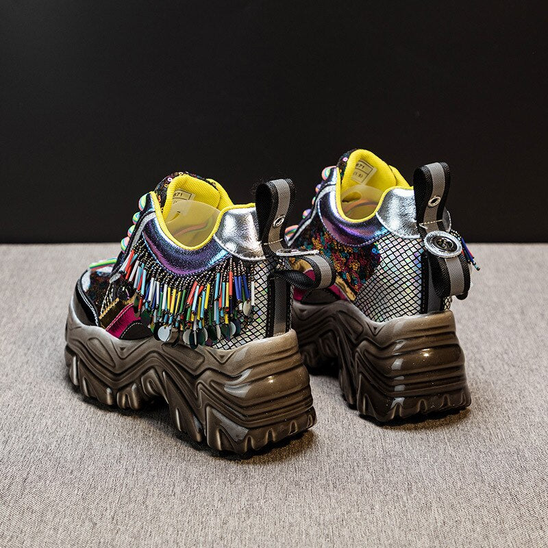 Colorful Fringed Shoes