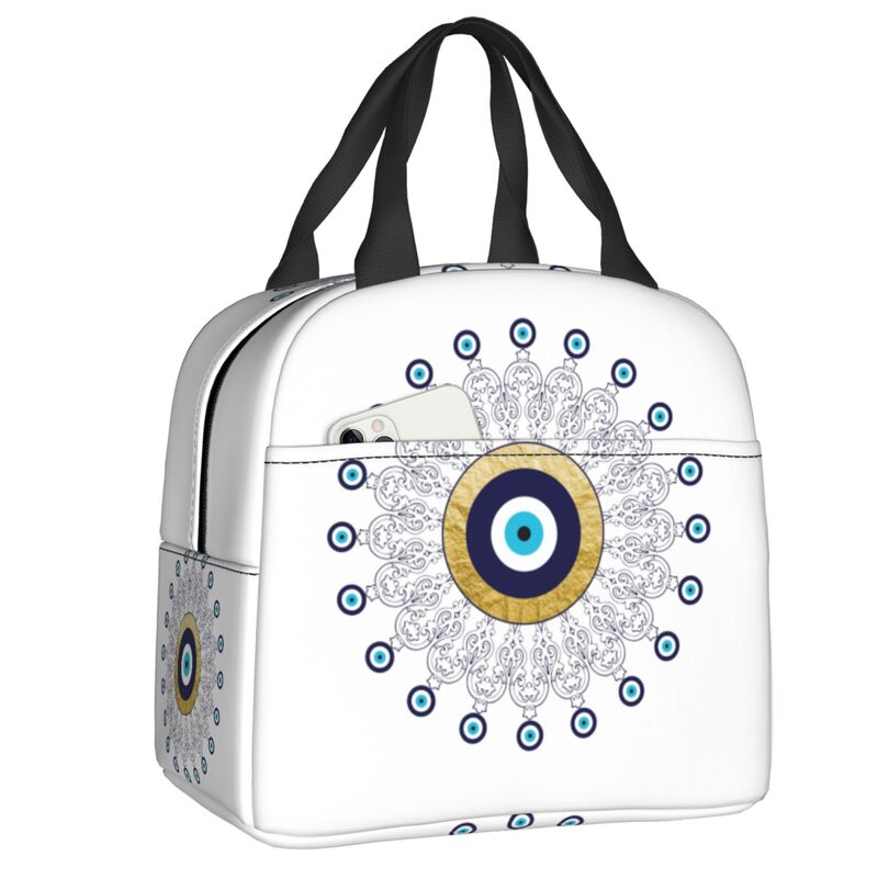 Eyes Protection Thermal Insulated Lunch Bag - White / One
