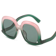 Hollow Oval Gradient Sunglasses