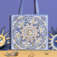 Thumbnail for Mandala Zodiac Shoulder Handbag - One Size / Blue