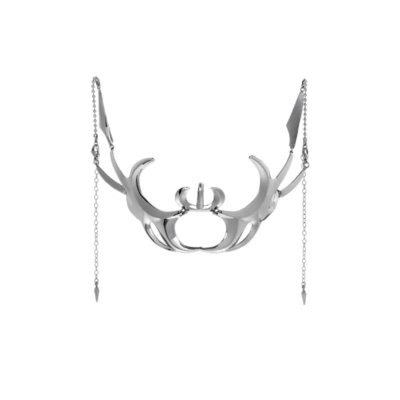 Silver Hollow Neo-Gothic Mask - Face mask