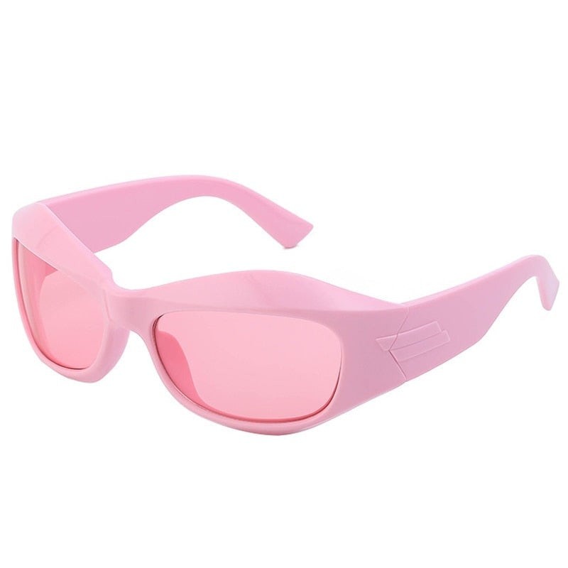 Cyberpunk Sport Sunglasses - Pink / One Size