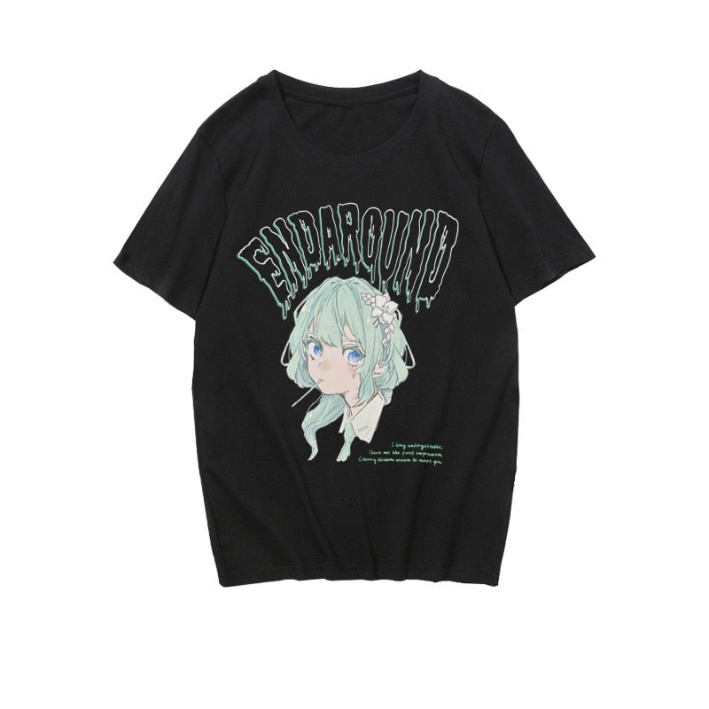 Drama Queen Anime Oversize T-shirt - Black1 / M - T-Shirt
