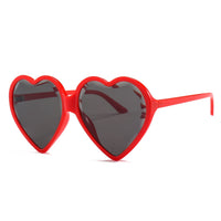 Thumbnail for Heart Shaped Sunglasses - Red-Black