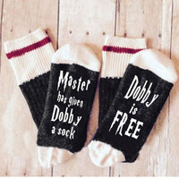Thumbnail for Dobby Knitted Socks - Black - One Size