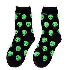 Alien Aesthetic Socks - Head / One size