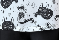 Thumbnail for Cosmic Cat Black and White shirt - Shirts