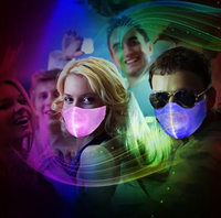 Thumbnail for Colorful Glare LED Light Mask - UrbanWearOutsiders Face mask