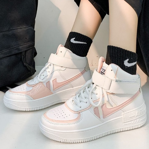 Air Force One 90'S Shoes Powder High-top Casual Sports Shoes - UrbanWearOutsiders Shoes