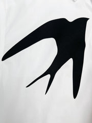 Bird Print Long Sleeve Shirt