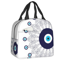 Eyes Protection Thermal Insulated Lunch Bag - White-Eyes /