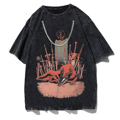 Beast Oversize Print T-Shirt - Retro-Necklace / M -