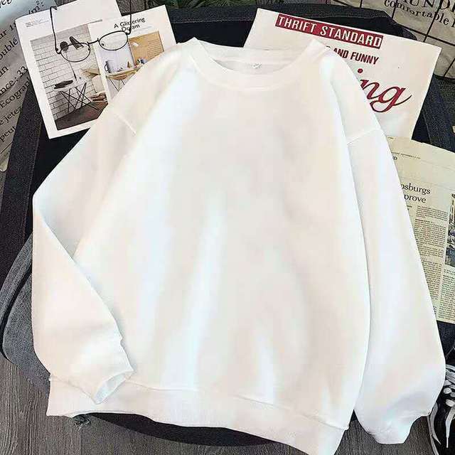 Long Oversize Knitted Sweater - White / S
