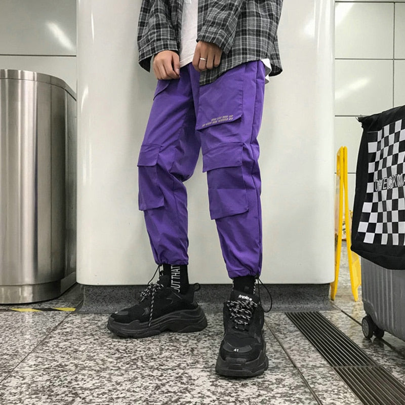 Loose Cargo Pants With Multiple Pockets