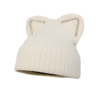 Thumbnail for Gradient Color Winter Soft Knitted Beanie - White / One Size