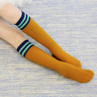 Thumbnail for Stripe Up Knee High Socks - Yellow
