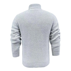 Solid Color Slim Fit Long Sleeves Turtleneck Sweater
