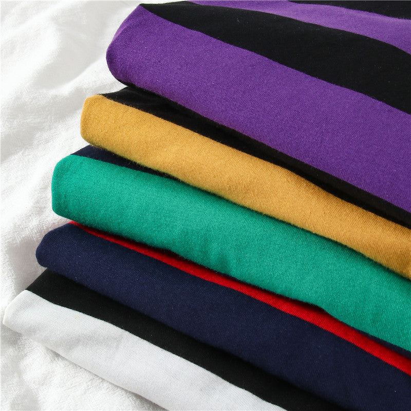 Colorful Stripes Korean Styles Sweatshirt - Sweatshirts