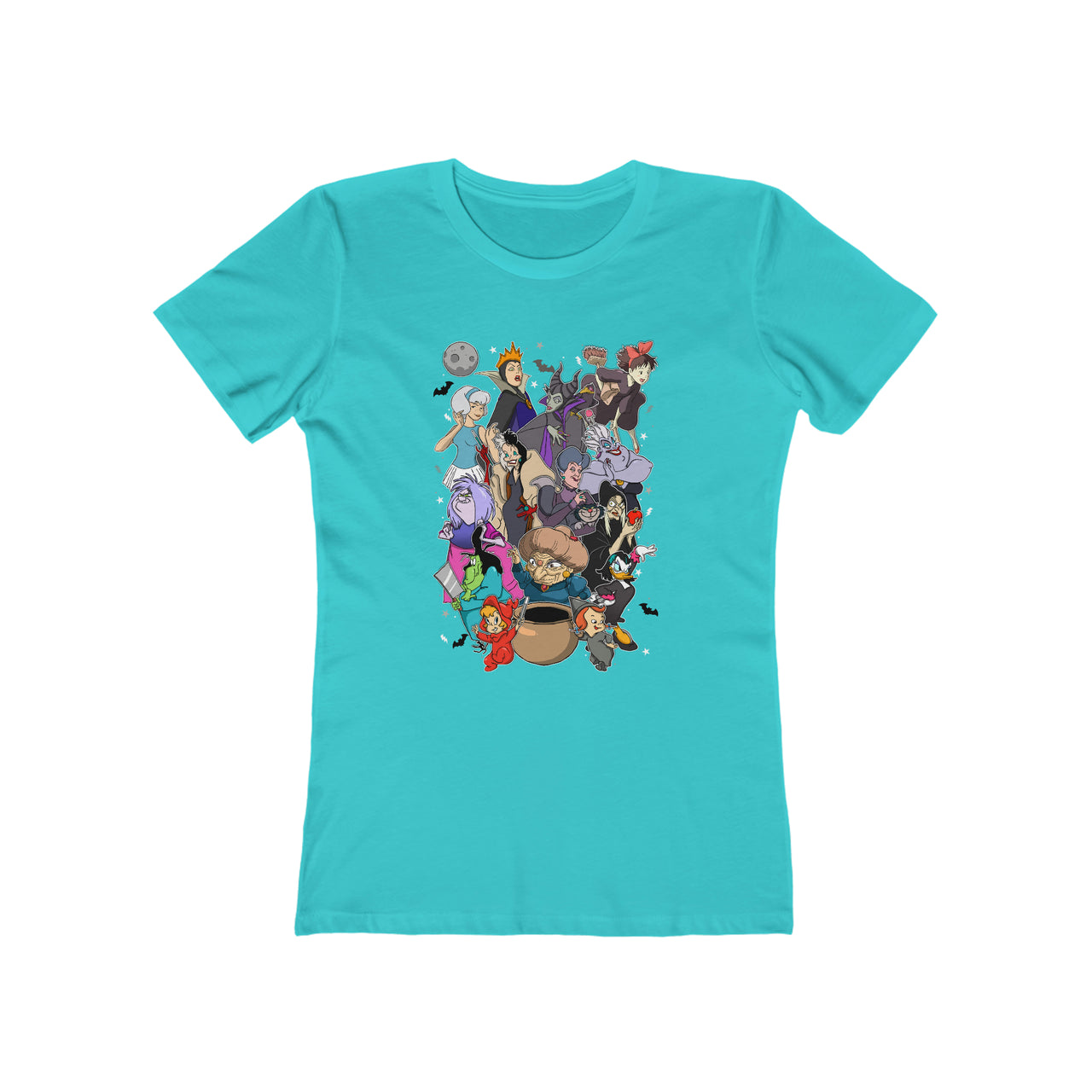 Disney Witches T-Shirts - Solid Tahiti Blue / S - T-Shirt