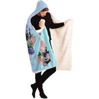 Thumbnail for #GirlPower Feminist Hooded Blanket #GirlBoss - UrbanWearOutsiders Hooded Blanket - AOP