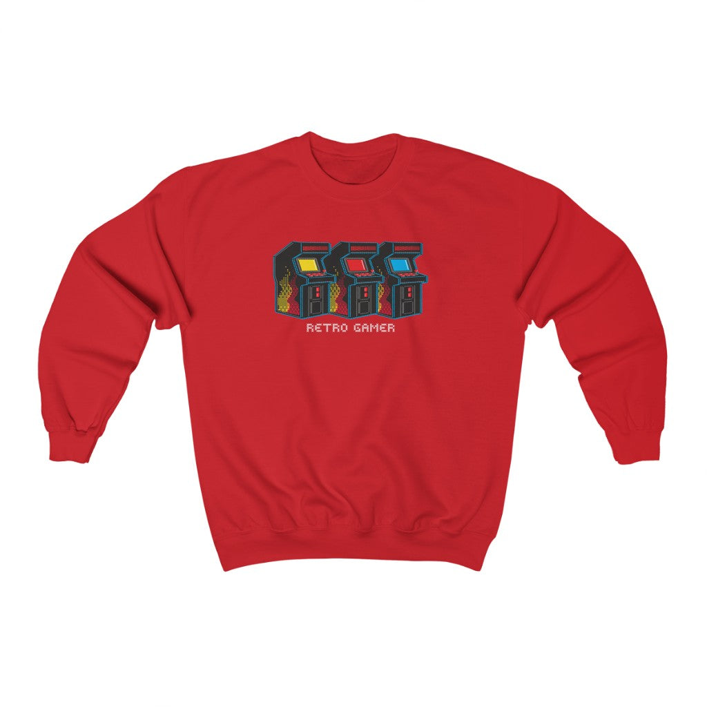 Vintage Love Retro Gamer Sweatshirt - Red / S
