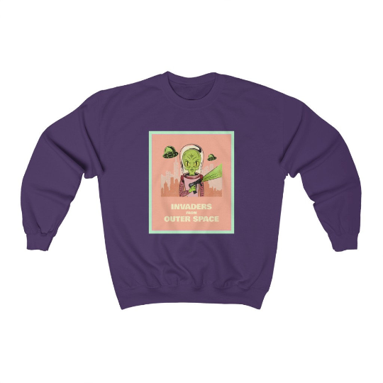 Alien Aesthetic Space Sweatshirt - Purple / M - SWEATSHIRT